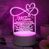 Dear Mom - 3D Symphony Night Light, Unique Mom Engraved Gift